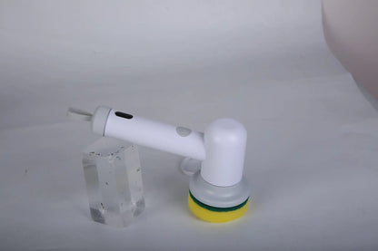 Handheld Cordless Spin Scrubber With 2 Speeds 3 Brushes Rechargeable Power For Kitchen Bathtub Sink Cleaning by null