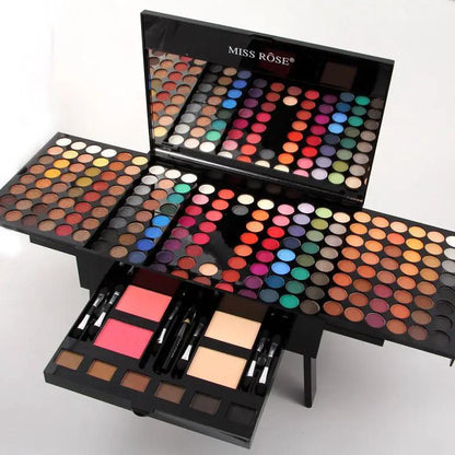 180 Colors Piano Shaped Makeup Palette Set With Eyeshadow And Blush For All Day Colorful Looks by null