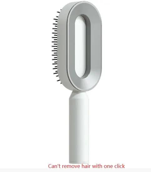 Self Cleaning Hair Brush For Women One-key Cleaning Hair Loss Airbag Massage Scalp Comb Anti-Static Hairbrush by null