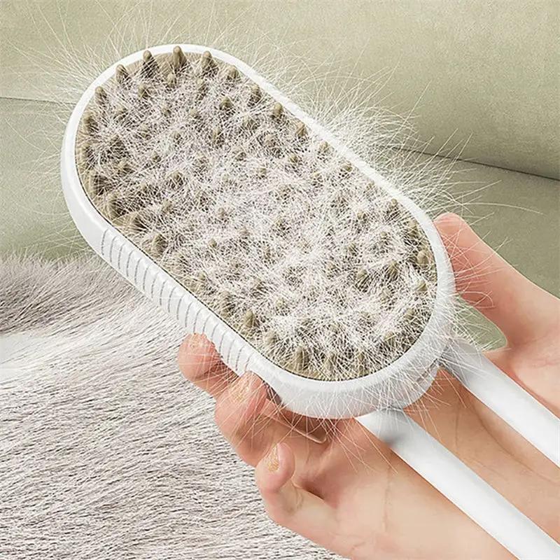 Cat Steam Brush Steamy Dog Brush 3 In 1 Electric Spray Cat Hair Brushes For Massage Pet Grooming Comb Hair Removal Combs Pet Products by null