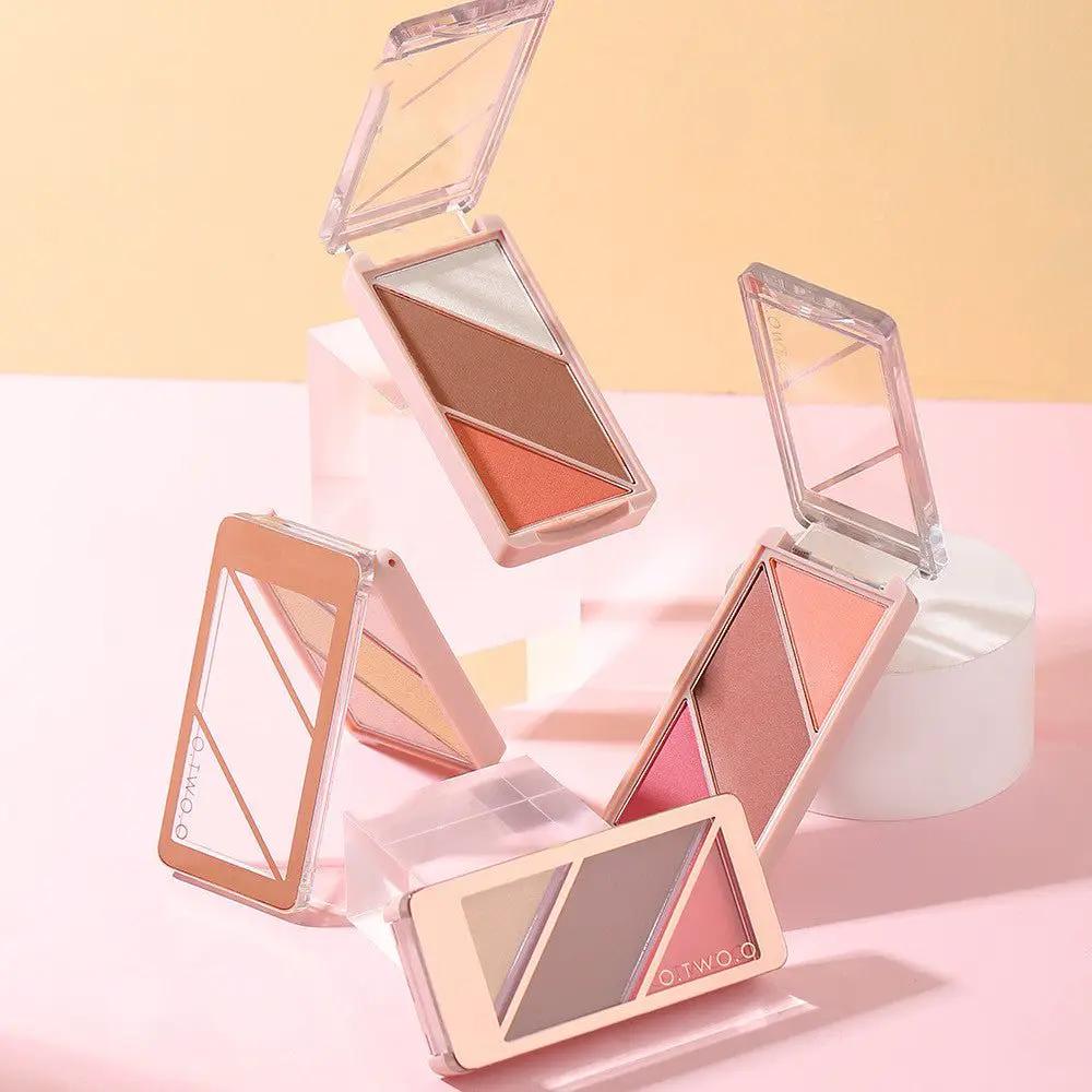 3 In 1 Contouring Palette With Multi Use Shadows And Blush For On The Go Makeup Essentials by null