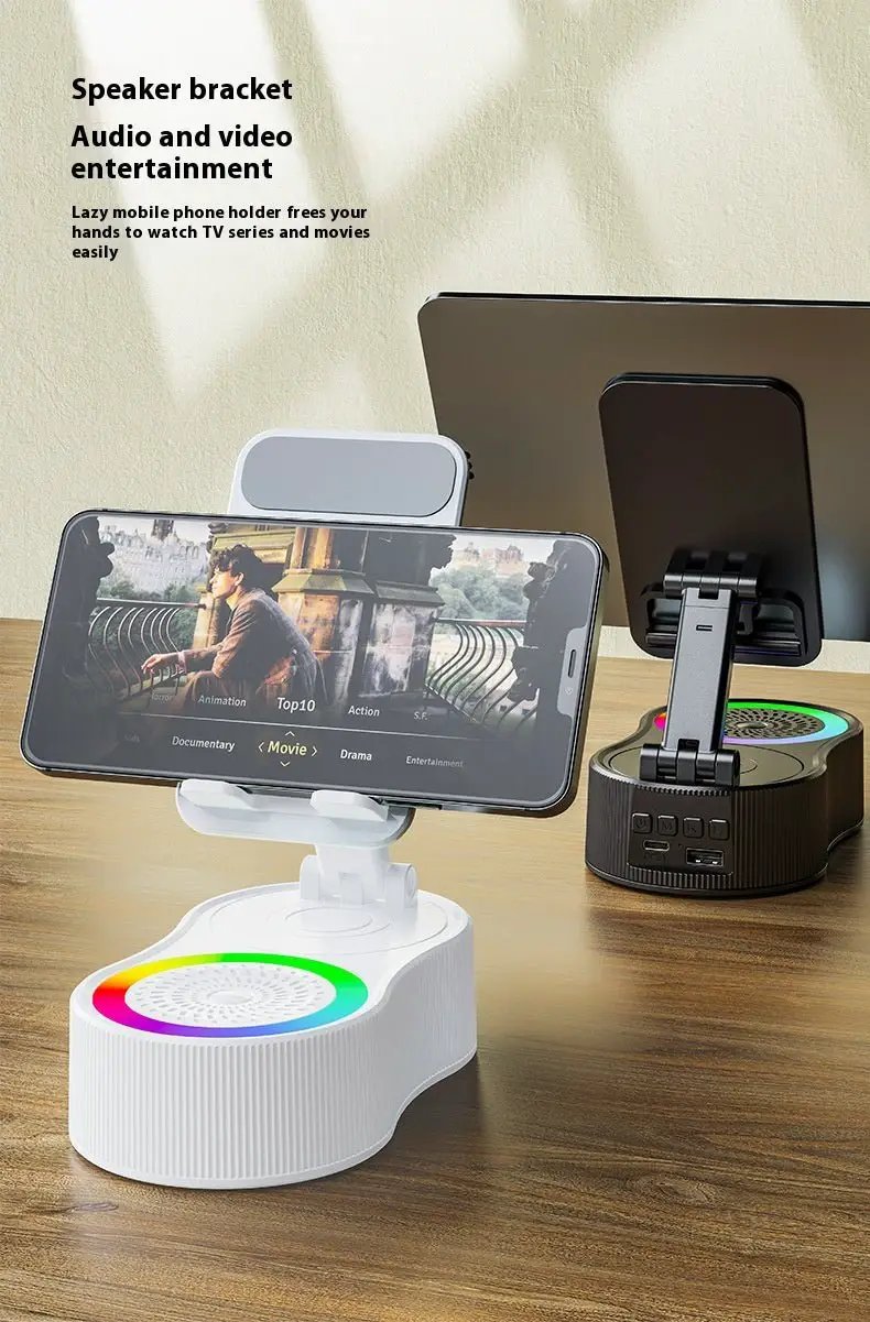 Adjustable 360 Degree Rotating Tabletop Phone Stand For Hands Free Viewing And Flexible Angles by null