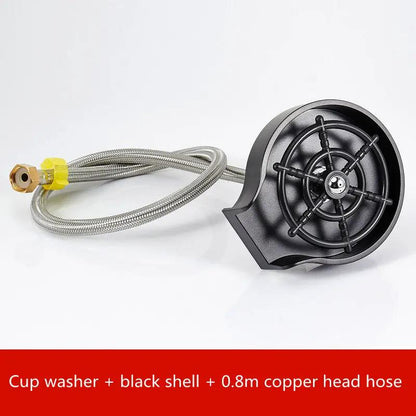 Bar Counter Cup Washer Sink High-pressure Spray Automatic Faucet Coffee Pitcher Wash Cup Tool Kitchen by null
