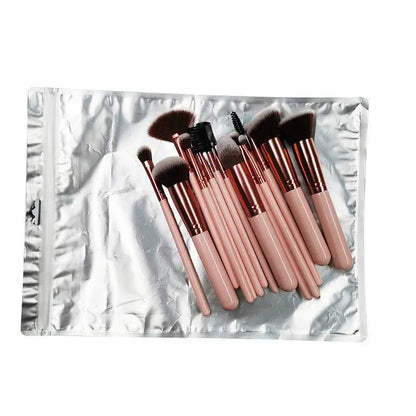 Portable 16-Piece Makeup Brush Set for Beginners by null