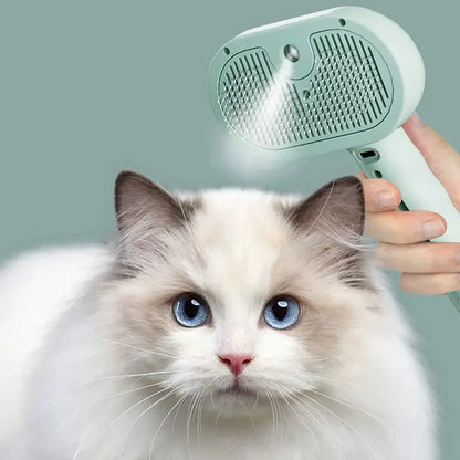 Pet Hair Comb Spray Dematting Brush For Dogs And Cats Water Mist Humidifier Grooming Tool Plastic by null