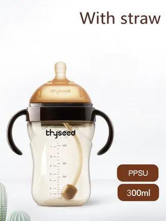 PPSU 300ml Baby Feeding Bottle With Wide Caliber Silicone Nipple Teether Two Stage TB31 TB32 For 0 To 7 Months by null