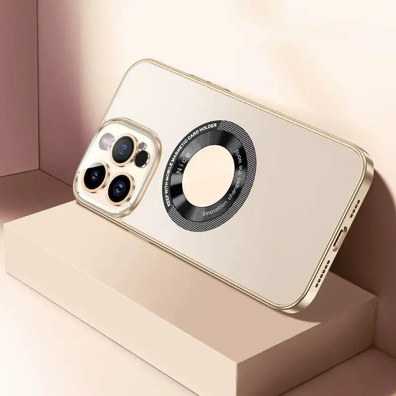 AG Frosted Glass Lens Protector With Magnetic Phone Case For Universal Smartphone Protection by null