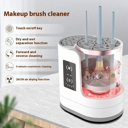 Rechargeable Electric Makeup Brush Cleaner Stand With Fast Spin Drying For Deep Cleaning by null